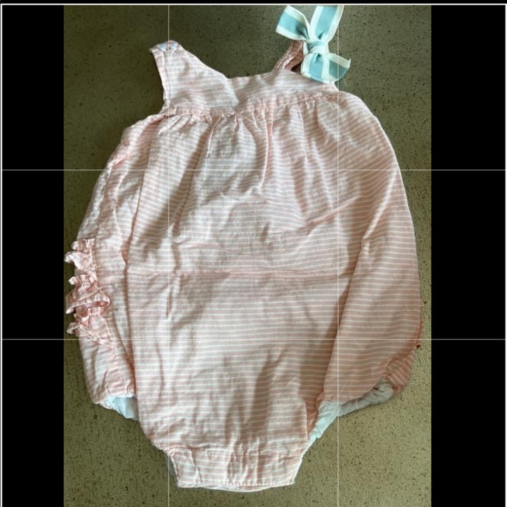 SOLD Cynthia Rowley Pink Bubble Romper Ruffle Butt
